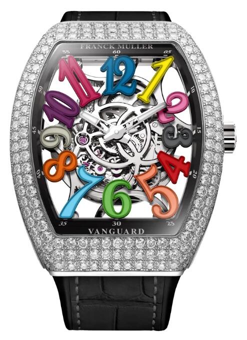 Buy Franck Muller Vanguard Dragon Slim Skeleton Replica Watch for sale Cheap Price V 41 S AT SQT COL DRM D DRAGON